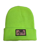 Logo Beanie Neon Green