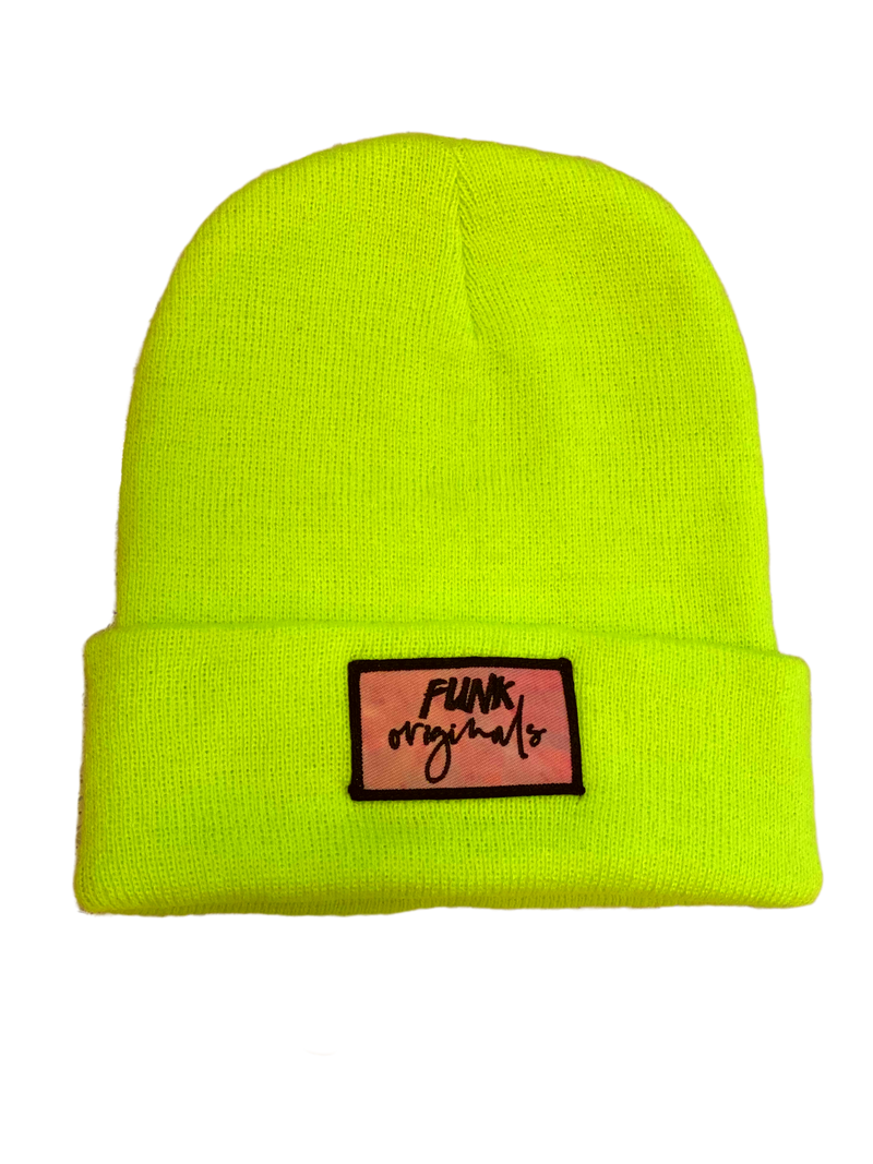 Logo Beanie Neon Yellow