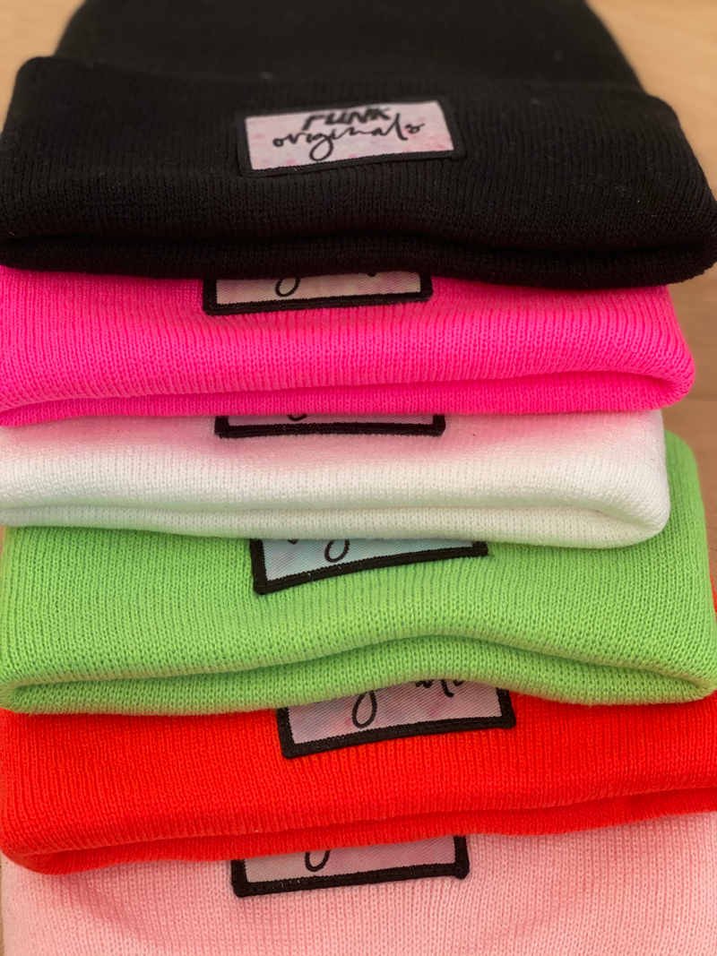 Logo Beanie Neon Green